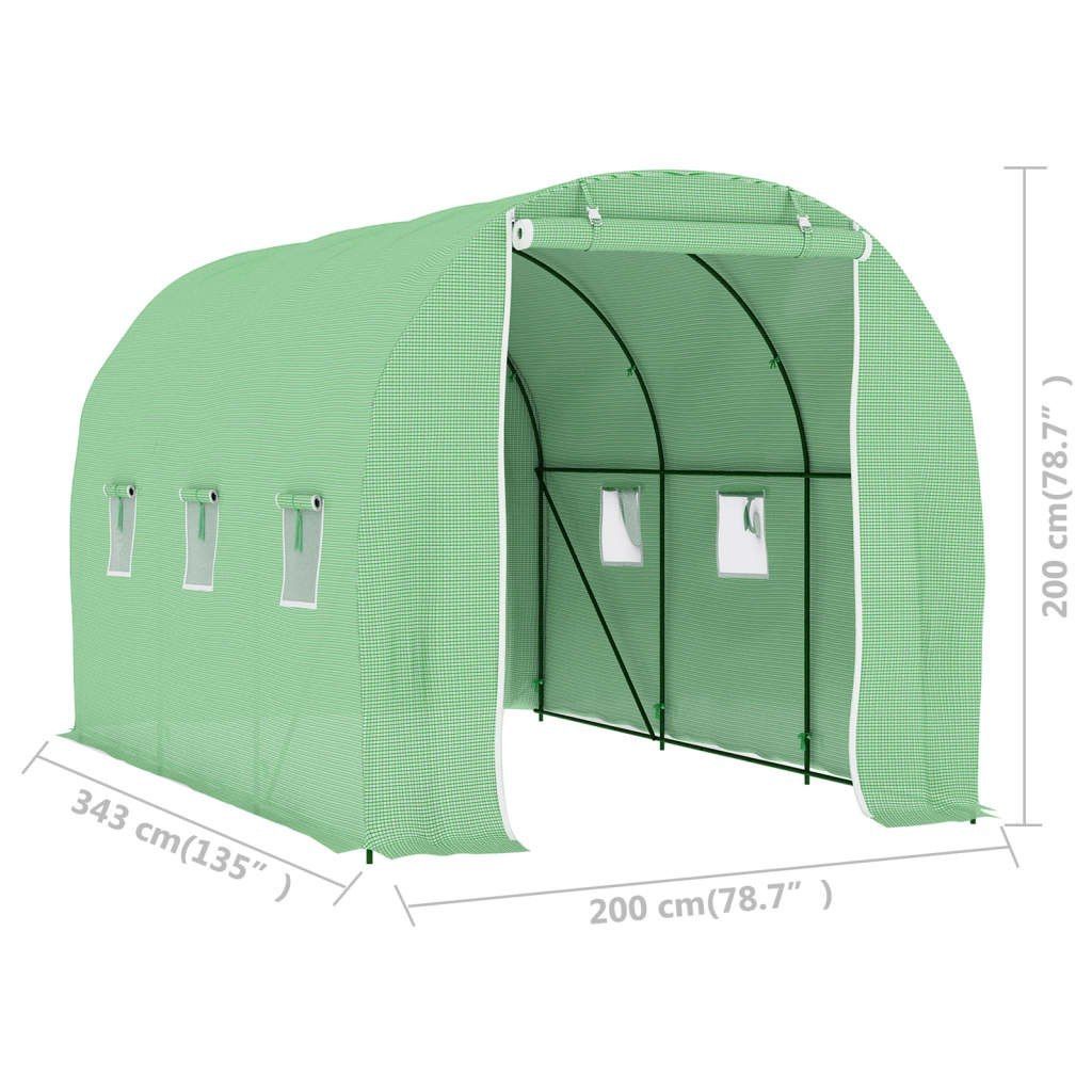 Emaga Szklarnia ogrodowa, 6,86 m², 3,43 x 2 x 2 m